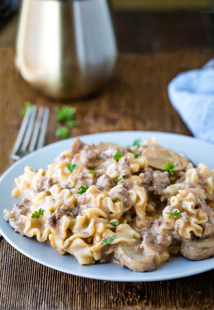 Instant Pot Ground Beef Stroganoff - Cook Dinner Tonight