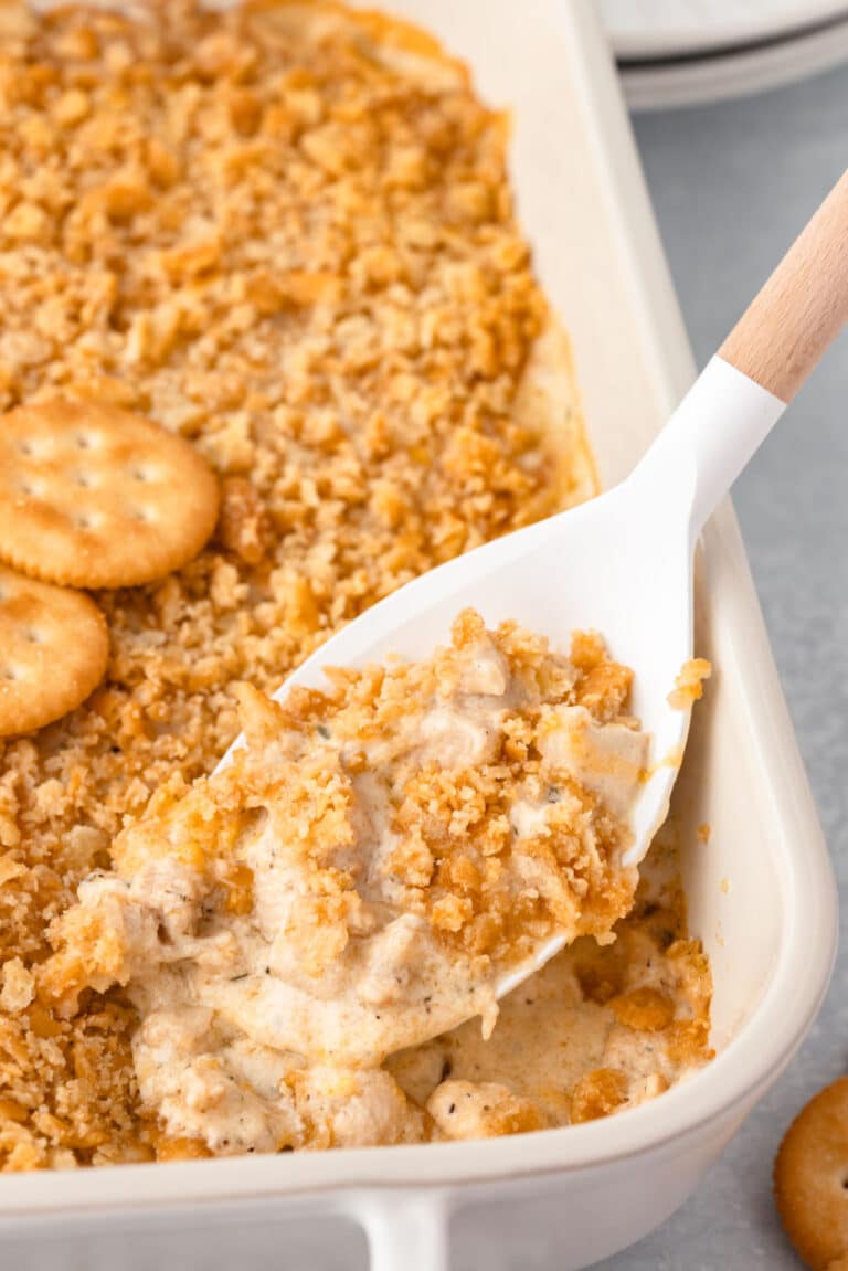 Ritz Cracker Chicken Casserole - Cook Dinner Tonight